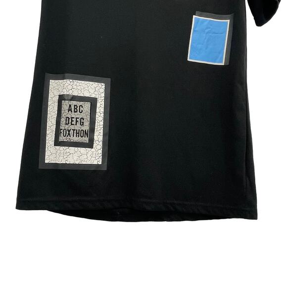 Foxthon Black Short Sleeve V-Neck TShirt - Picture 3 of 11